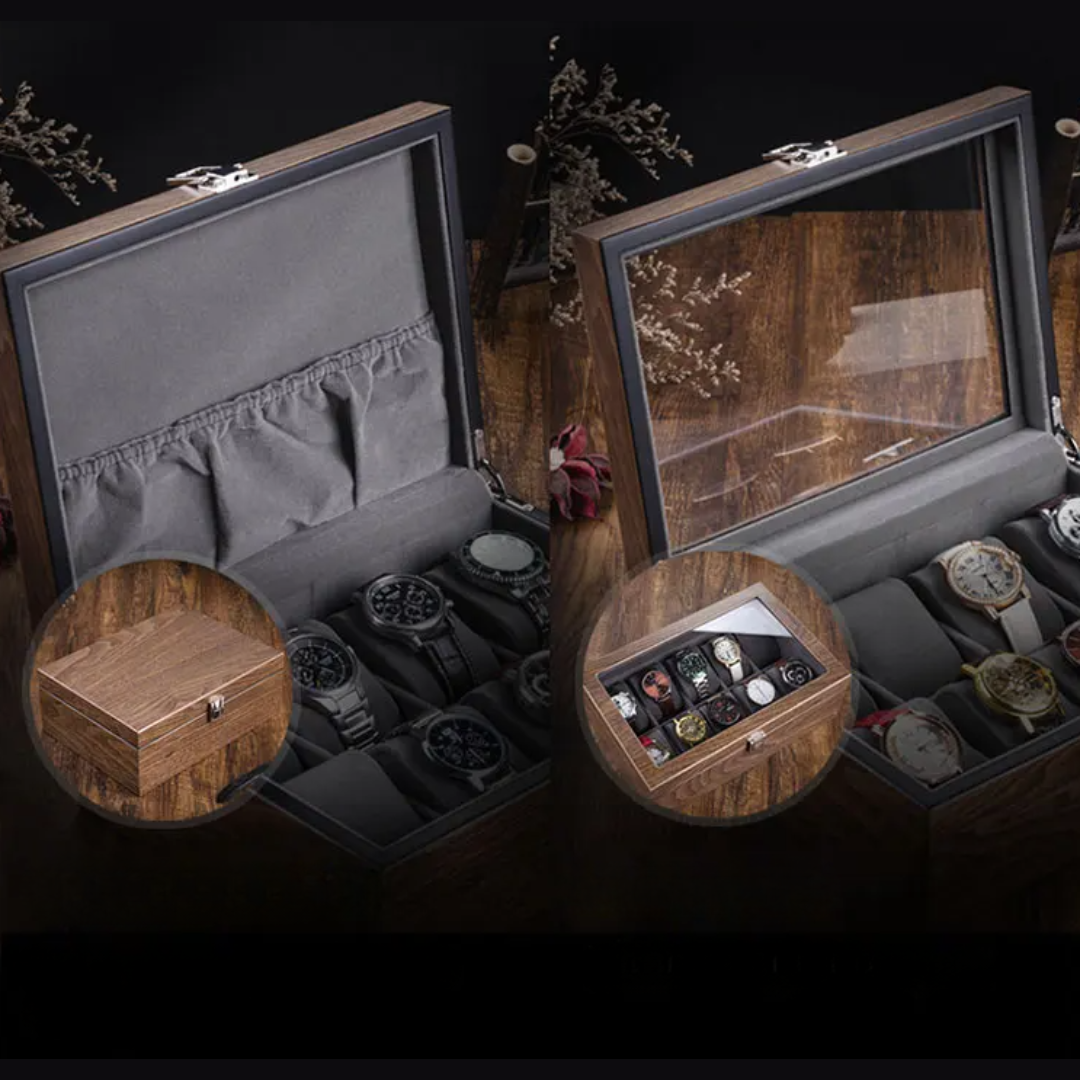 Uhrenbox aus Holz – Serie 6 für 6 Uhren