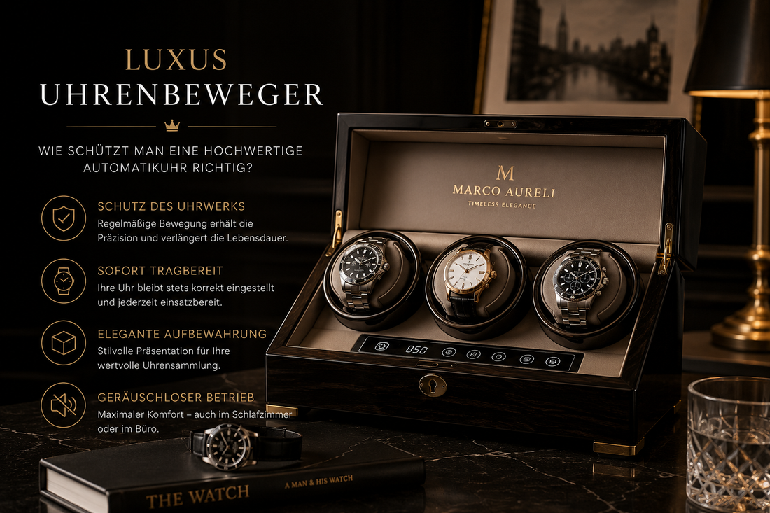 Luxus Uhrenbeweger – Wie schützt man eine hochwertige Automatikuhr richtig?