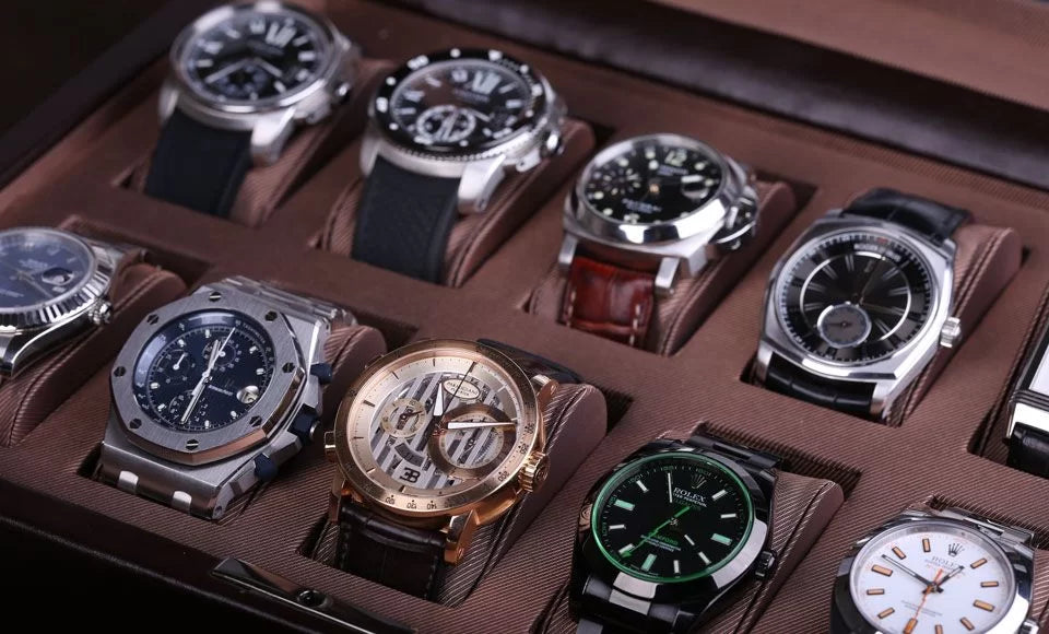 Leather Boxes 5 and 6 watches