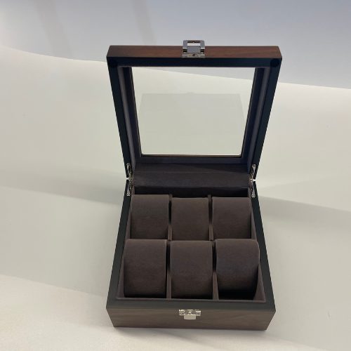 Uhrenbox aus Holz – Serie 6 für 6 Uhren