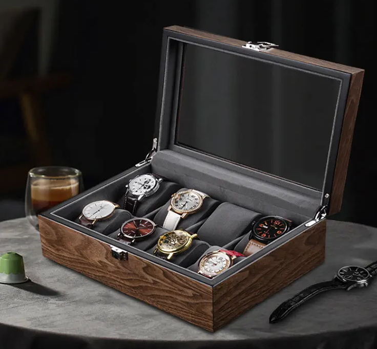 Uhrenbox aus Holz – Serie 8 für 8 Uhren
