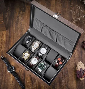 Uhrenbox aus Holz – Serie 10 für 10 Uhren