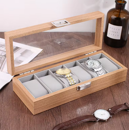 Uhrenbox – Bambus Élégance™ Serie 6