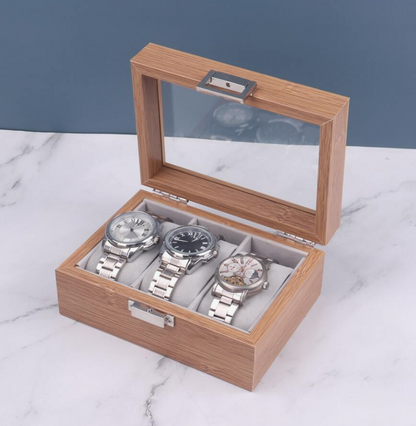 Uhrenbox – Bambus Élégance™ Serie 3