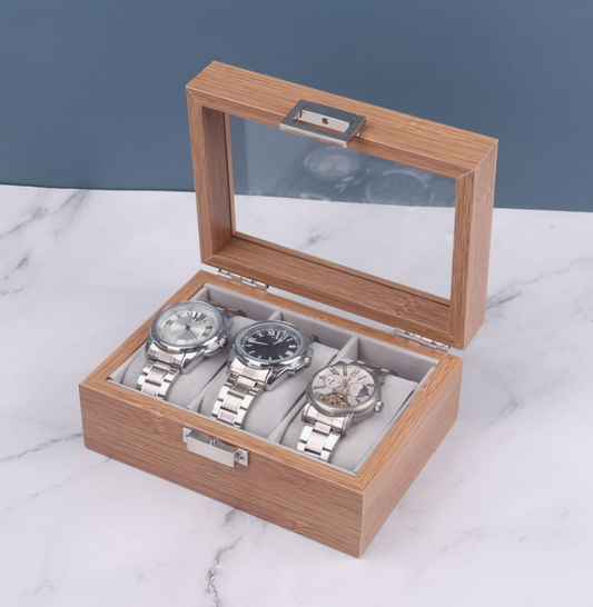 Uhrenbox – Bambus Élégance™ Serie 3