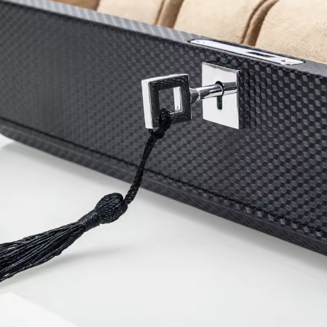 Uhrenbox – Zeitliche Obsidian™ Beige