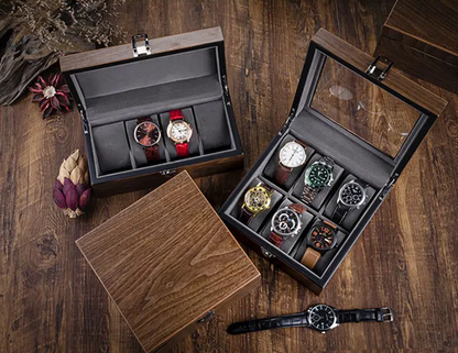 Uhrenbox aus Holz – Serie 4 für 4 Uhren