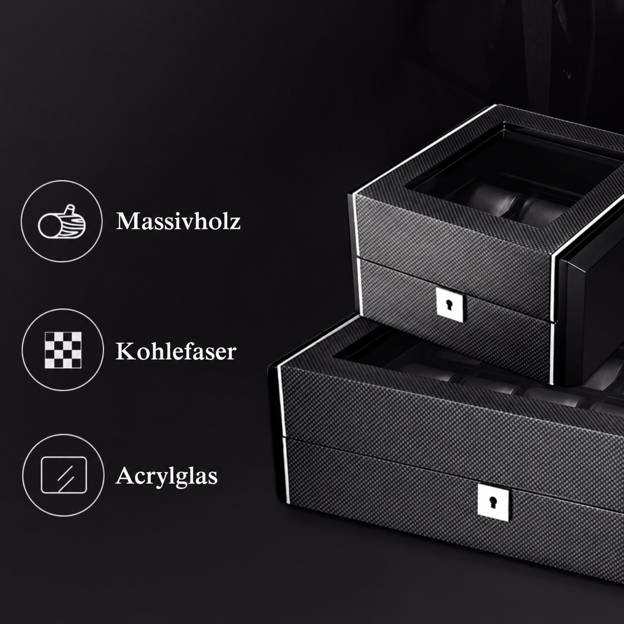Uhrenbox – Chrono Carbon™ Serie 6