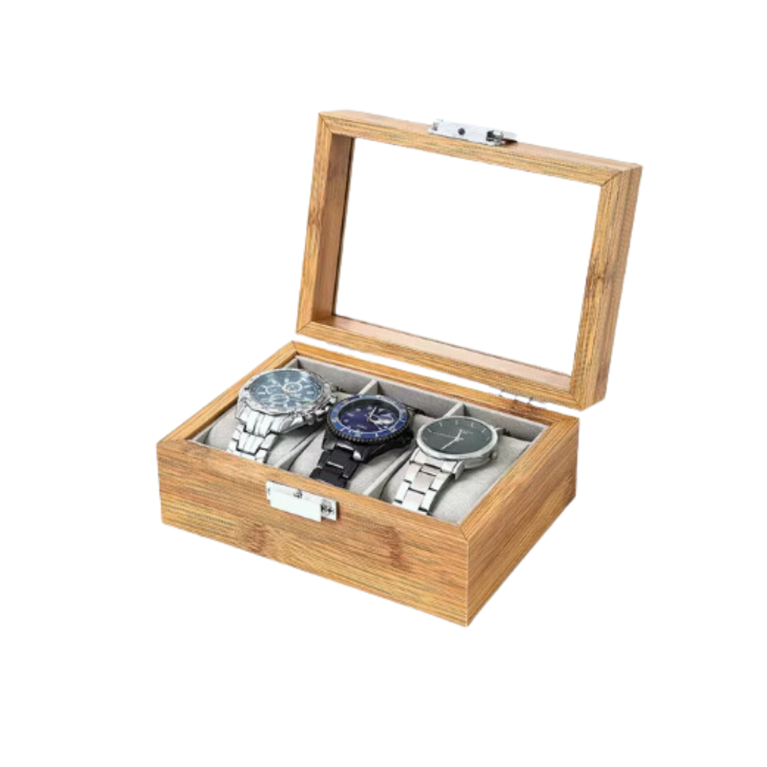 Uhrenbox – Bambus Élégance™ Serie 3